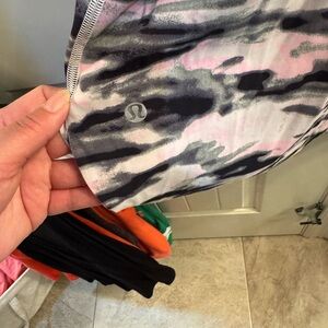 lululemon athletica Pink and Black Women's Top